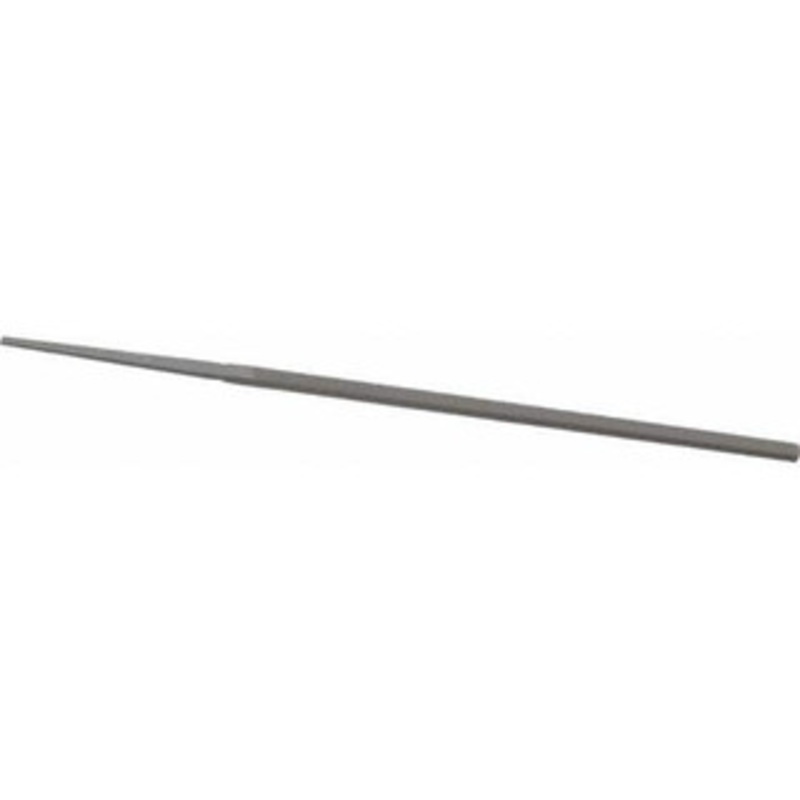 Grobet USA 4 Standard Precision Swiss Pattern Narrow Pillar File Double Cut, 2 Cut, 5/32 Width x 5/64 Thick, with Tang 31.204 – 60207123