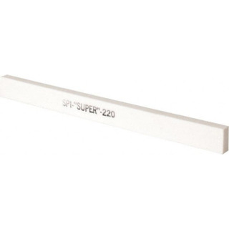 Made in USA 220 Grit Aluminum Oxide Rectangular Polishing Stone Very Fine Grade, 1/2 Wide x 6 Long x 1/4 Thick 81-521-7 – 05943998
