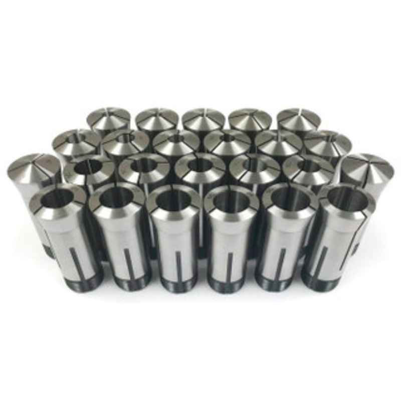 Precise 5C Round Collet Set, Metric, 24 Pieces, 3 to 26mm by 1mm – 3903-0016