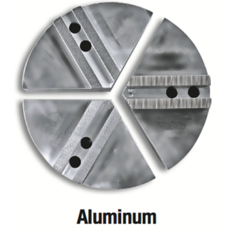 Precise Aluminum Serrated Soft Top Pie Jaws, 6 Chuck Size, Extra Height – 370-970