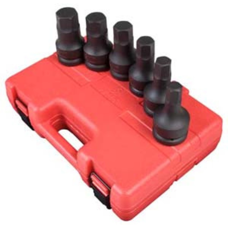 Sunex 6 Piece 1 Drive SAE Hex Driver Impact Set – SU5606