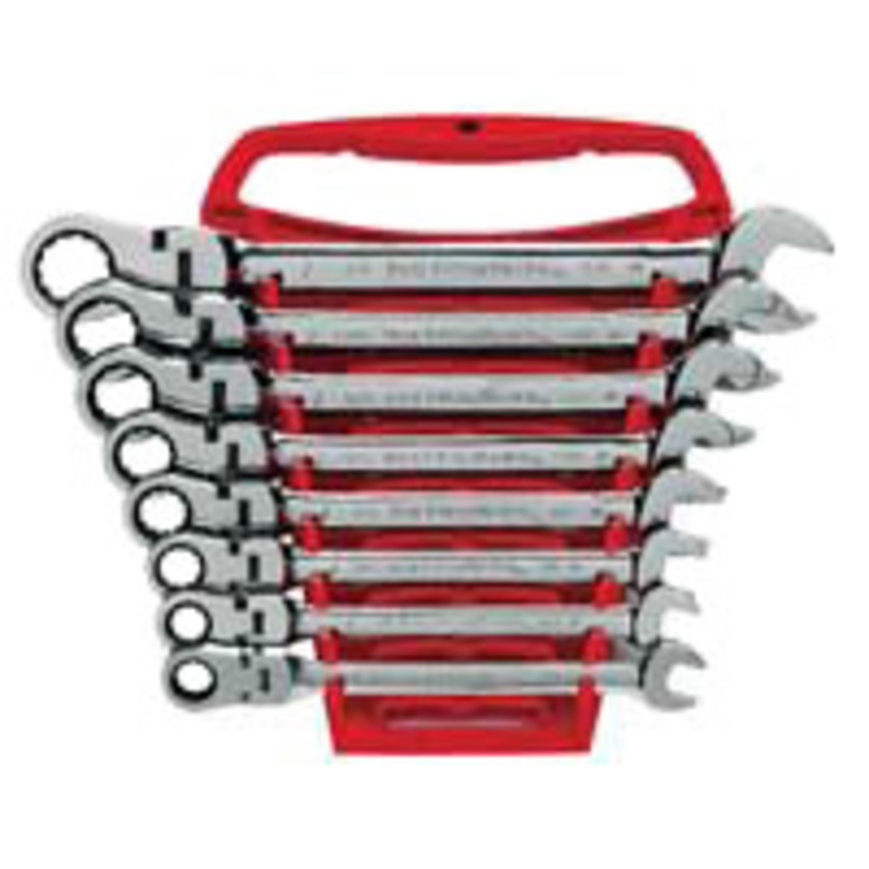 GEARWRENCH 8 Piece Flex Head Combination Ratcheting Wrench Set SAE – KD9701