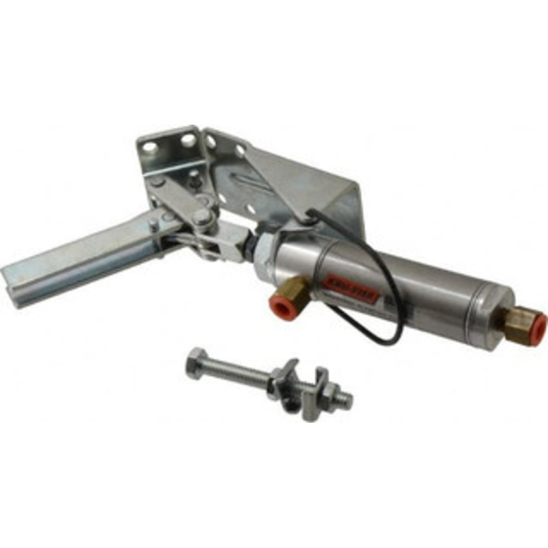 Knu-Vise 100 Lb Inner Hold Capacity, Horiz Mount, Air Power Hold-Down Toggle Clamp 1/8 NPTF Port, 110 Bar Opening, 1-3/8 Height Under Bar AO-101 – 08106510