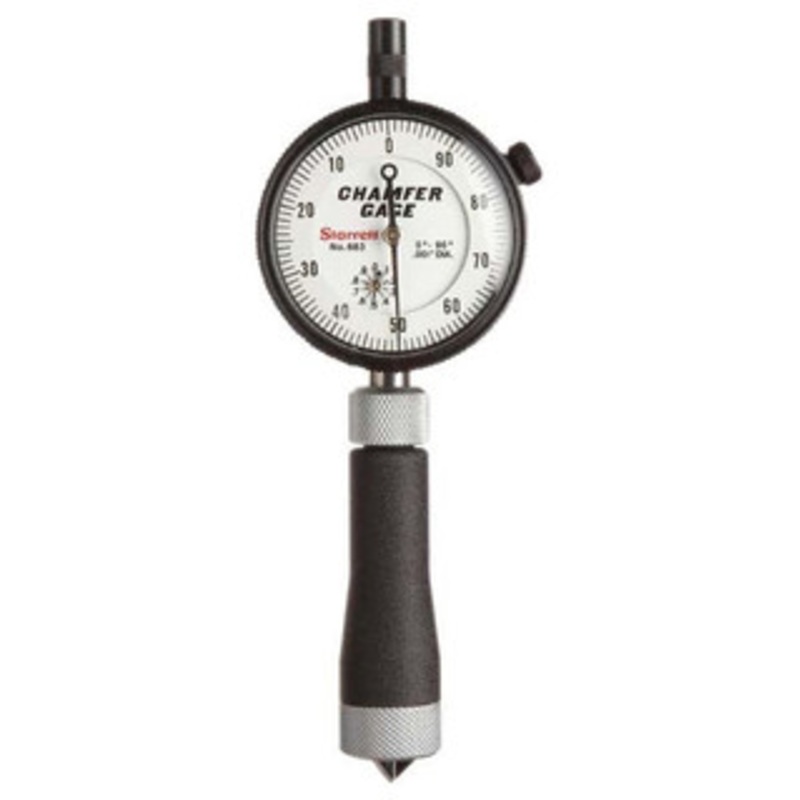 Starrett Dial Internal Chamfer Gage 683-2Z, 0 – 1/2 Capacity, 0 – 90 Angle Range