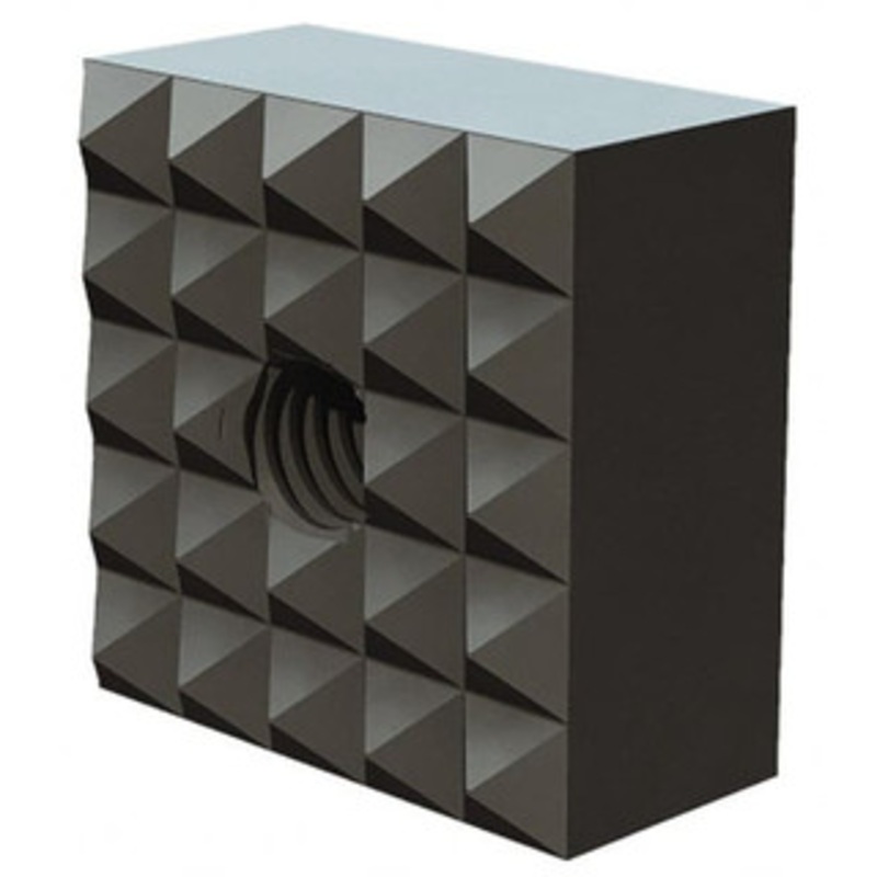 Fairlane 3/4 Square, 10-32 Thread, 1/2 High, Extra Fine Tooth Grade, Diamond Serration, High Speed Steel, Square Positioning Gripper 0.03 x 45A Chamfer, Black Oxide Finish HS-975EF – 09713421