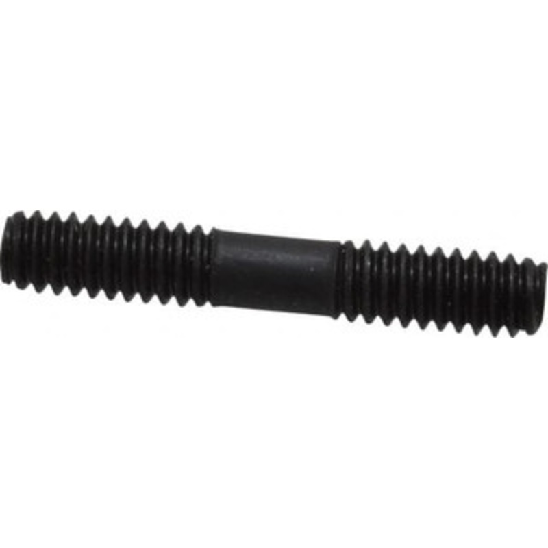 Gibraltar 1/4-20 1-1/2 OAL Equal Double Threaded Stud Alloy Steel, Black Oxide Finish, 1/2 Equal Thread Length 40301G – 74366048