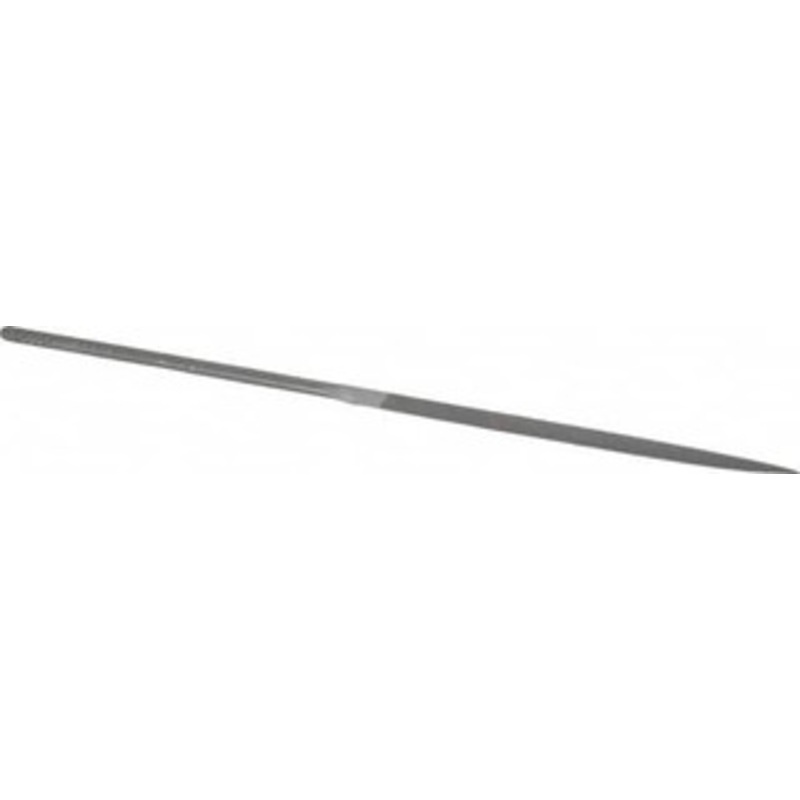 Grobet USA 6-1/4 Needle Precision Swiss Pattern Three Square File 0 Cut, 3 LOC, with Handle 31.638 – 60237005