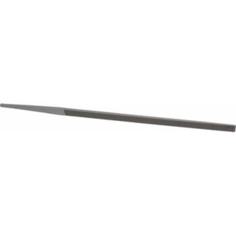 Grobet USA 6 Standard Precision Swiss Pattern Narrow Pillar File Double Cut, 2 Cut, 5/16 Width x 9/64 Thick, with Tang 31.227 – 60208329