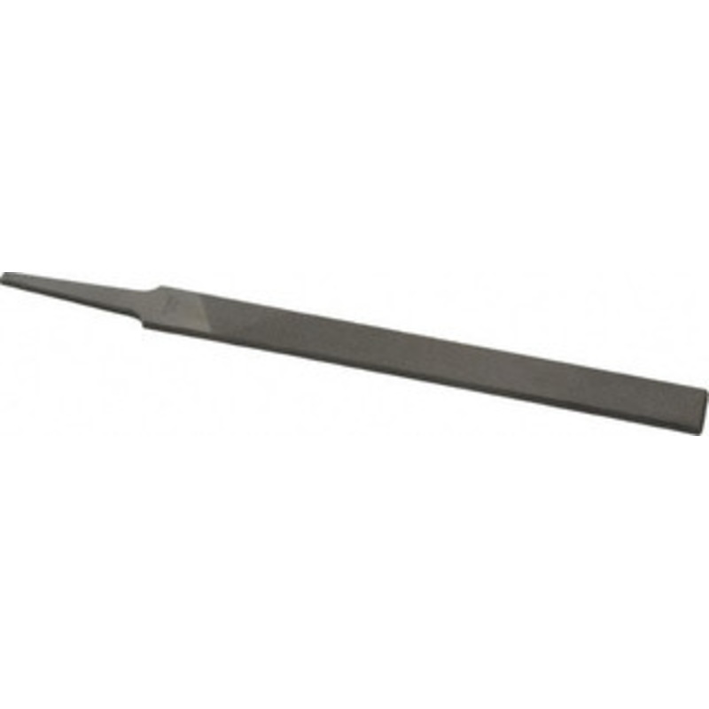 Nicholson 6 Long, Bastard Cut, Flat American-Pattern File Double Cut, 5/32 Overall Thickness, Tang 05738N – 80756018