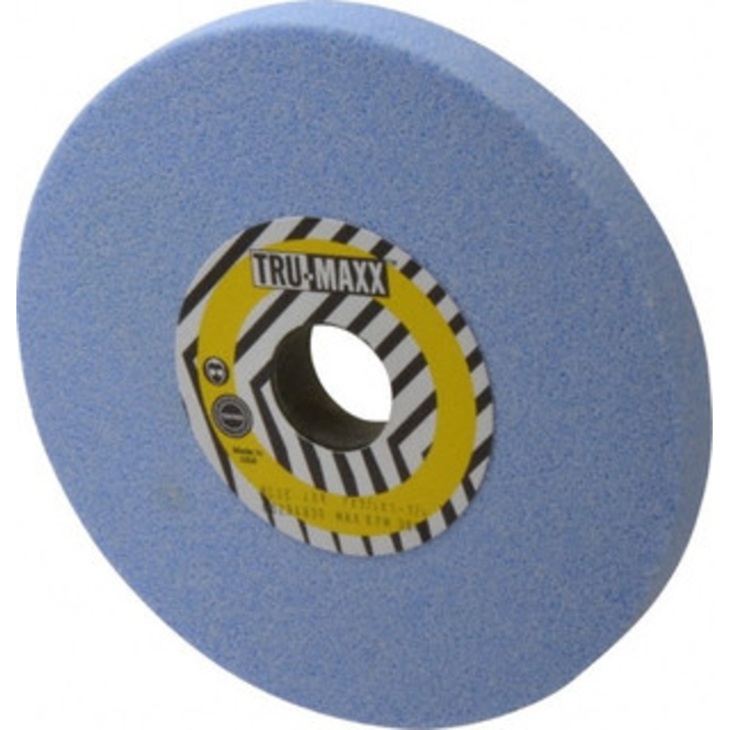 Tru-Maxx 7 Diam x 1-1/4 Hole x 3/4 Thick, K Hardness, 46 Grit Surface Grinding Wheel Ceramic, Type 1, Coarse Grade, 3,600 Max RPM, Vitrified Bond, No Recess T1-7WB31217-T – 06294839