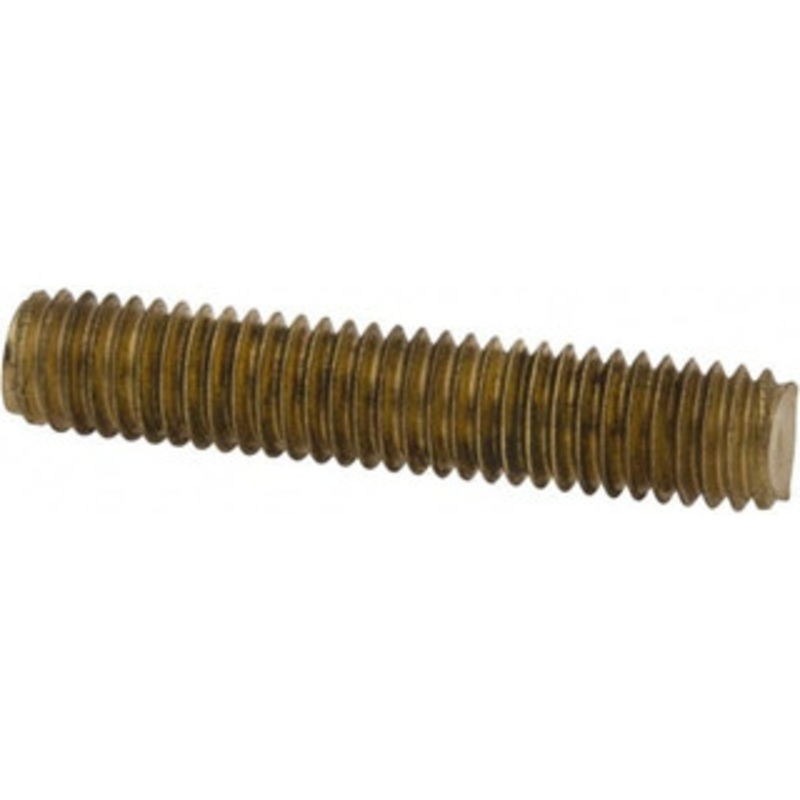 Value Collection #10-32 1 OAL Fully Threaded Stud Brass, Plain Finish 407-1437 – 07166614