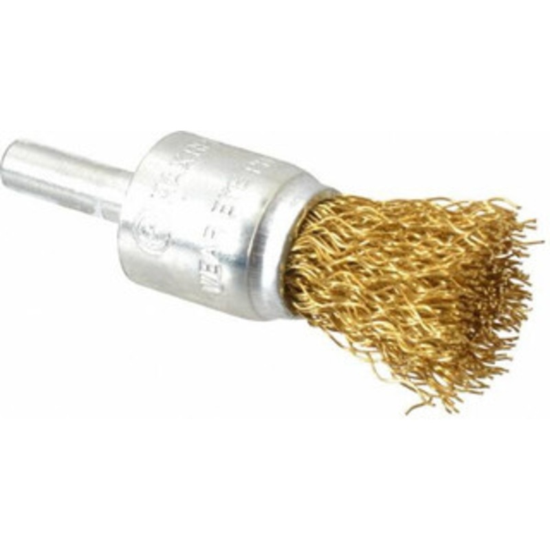 Value Collection 3/4 Diam Brass End Brush 7/8 Trim Length, 1/4 Shank Diam, 20,000 Max RPM 0401906335 – 74038258