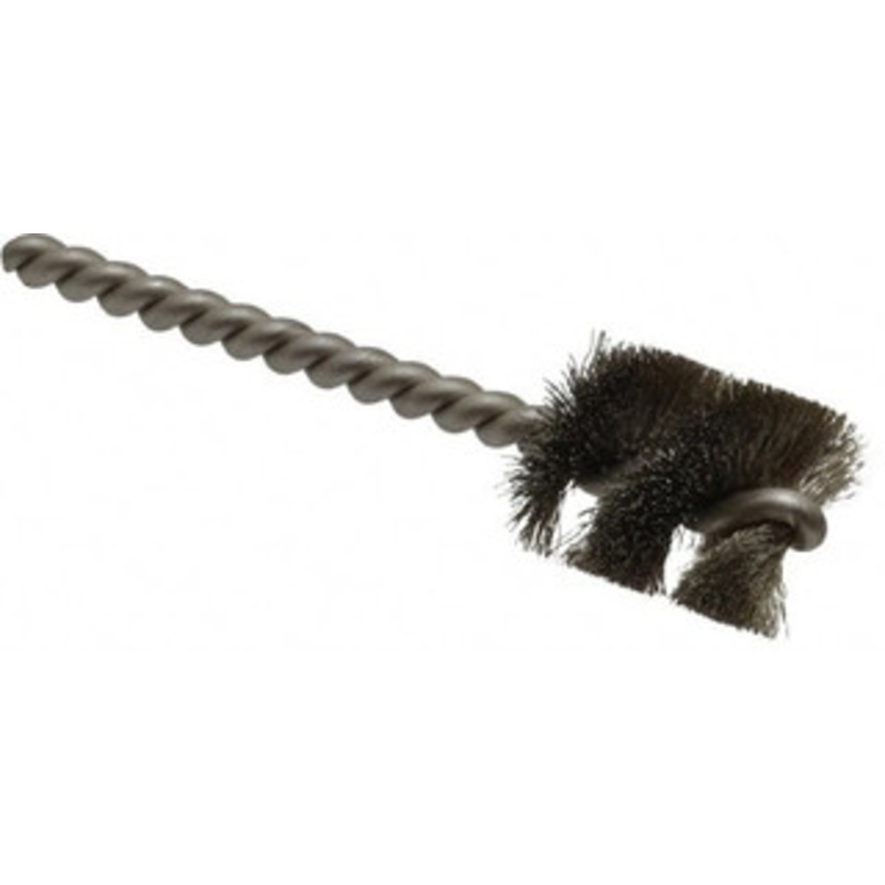 Weiler Abrasives 7/8 Diam Helical Stainless Steel Tube Brush 0.006 Filament Diam, 1 Brush Length, 3-1/2 OAL, 7/32 Diam Stainless Steel Shank 21086 – 75850594