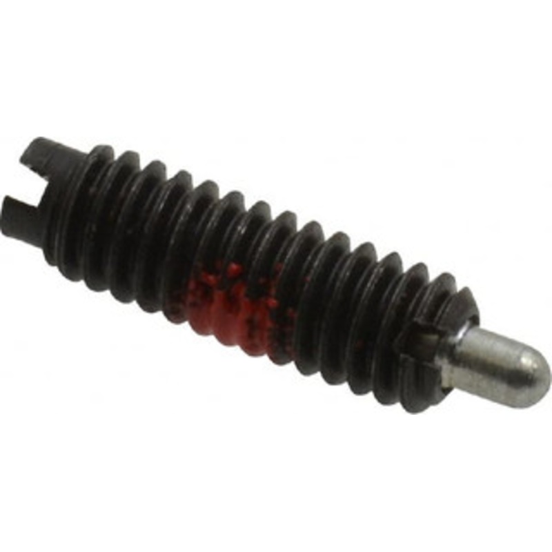 Jergens 8-32, 1/2 Thread Length, 3/32 Plunger Projection, Steel Threaded Spring Plunger 0.07 Max Plunger Diam, 1/2 Plunger Length, 0.5 Lb Init End Force, 2 Lb Final End Force 27102 – 82412032