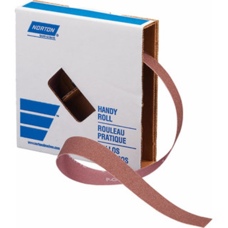 Norton 1 x 10 Yd 320 Grit Aluminum Oxide Shop Roll Extra Fine Grade, J Weighted Cloth Backing 66261134304 – 83236638