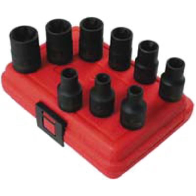Sunex 9PC E TORX IMP SKT SET E10-E24 – SU2690SE
