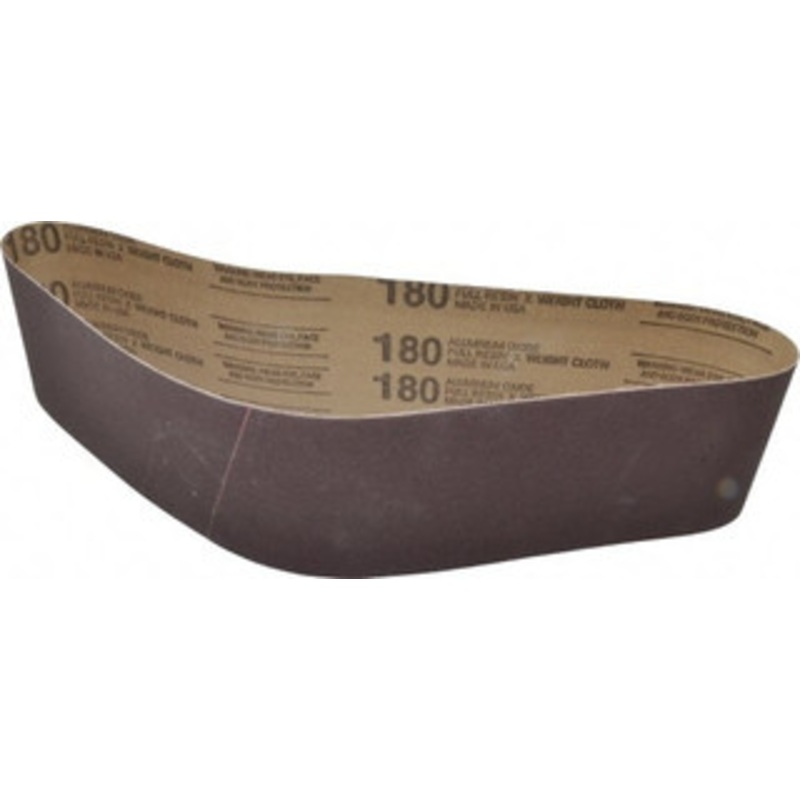 Tru-Maxx 4 Wide x 36 OAL, 180 Grit, Aluminum Oxide Abrasive Belt Aluminum Oxide, Very Fine, Coated, X Weighted Cloth Backing 7279 – 00445791