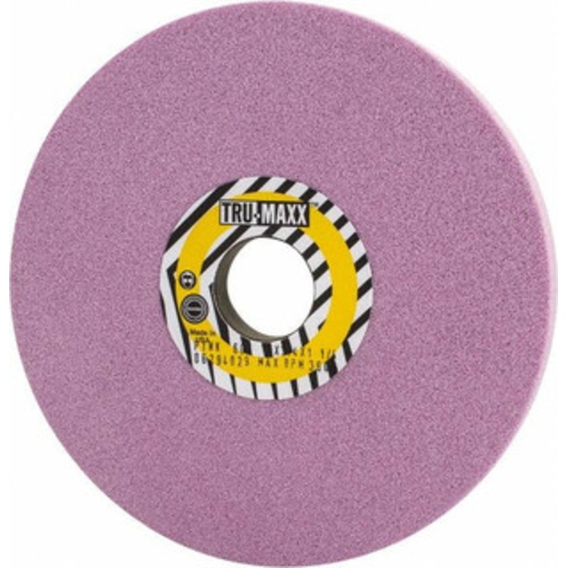 Tru-Maxx 7 Diam x 1-1/4 Hole x 3/4 Thick, K Hardness, 60 Grit Surface Grinding Wheel Aluminum Oxide, Type 5, Medium Grade, 3,600 Max RPM, Vitrified Bond, One-Side Recess T5-7P31243-T – 06294029