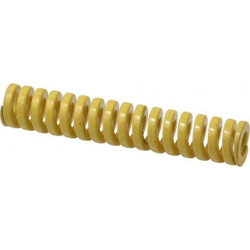 Danly 3/4 Hole Diam, 3/8 Rod Diam, 4 Free Length, Yellow Die Spring 37.3 Lb Max Deflection, 1 Max Deflection, Extra Heavy Duty, Chromium Vanadium Steel 9-1216-36 – 76016690