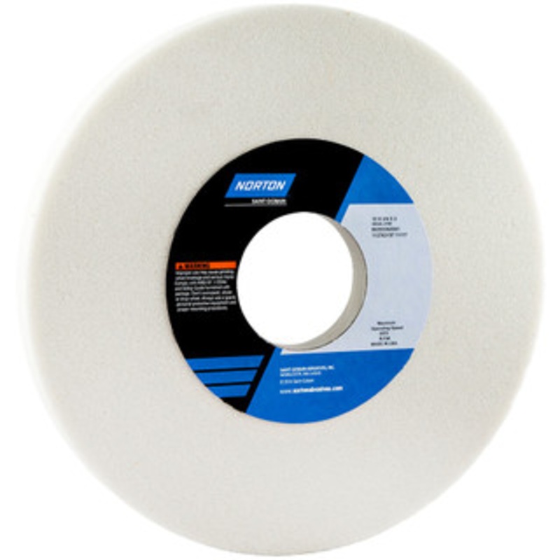Norton 12 Diam x 3 Hole x 3/4 Thick, J Hardness, 46 Grit Surface Grinding Wheel Aluminum Oxide, Type 1, Coarse Grade, 2,070 Max RPM, Vitrified Bond, No Recess 66253262281 – 05986815