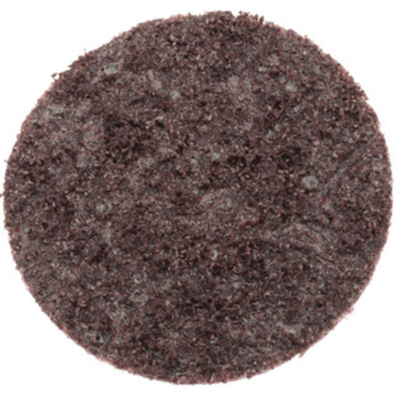 Norton 2 Aluminum Oxide Quick Change Disc Type R Attachment, Medium Grade, Maroon, Non-Woven, Nylon Web Backing, 20,000 RPM, Roloc TR Compatible 66261170285 – 39062955