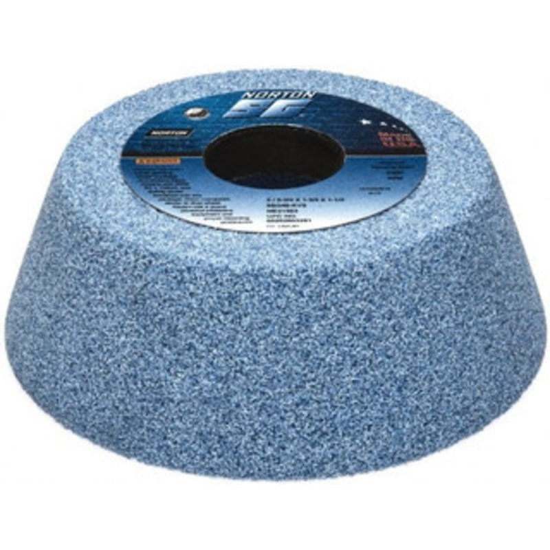 Norton 5 Diam, 1-1/4 Hole Size, 1-3/4 Overall Thickness, 46 Grit, Type 11 Tool & Cutter Grinding Wheel Coarse Grade, Ceramic, K Hardness, Vitrified Bond, 4,585 RPM 66252803291 – 86960341