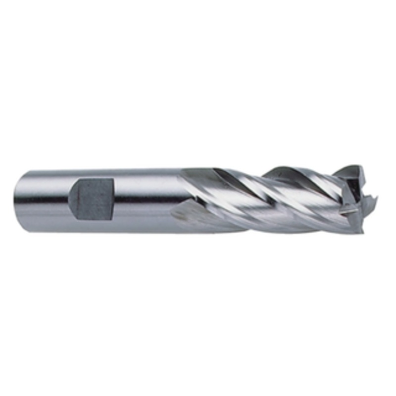 Weldon Tool M42 8% Cobalt 4 Flute Single End Mill, 13/32 Size, 3/8 Shank Diameter, 1 Length of Cut, 2-11/16 Overall Length