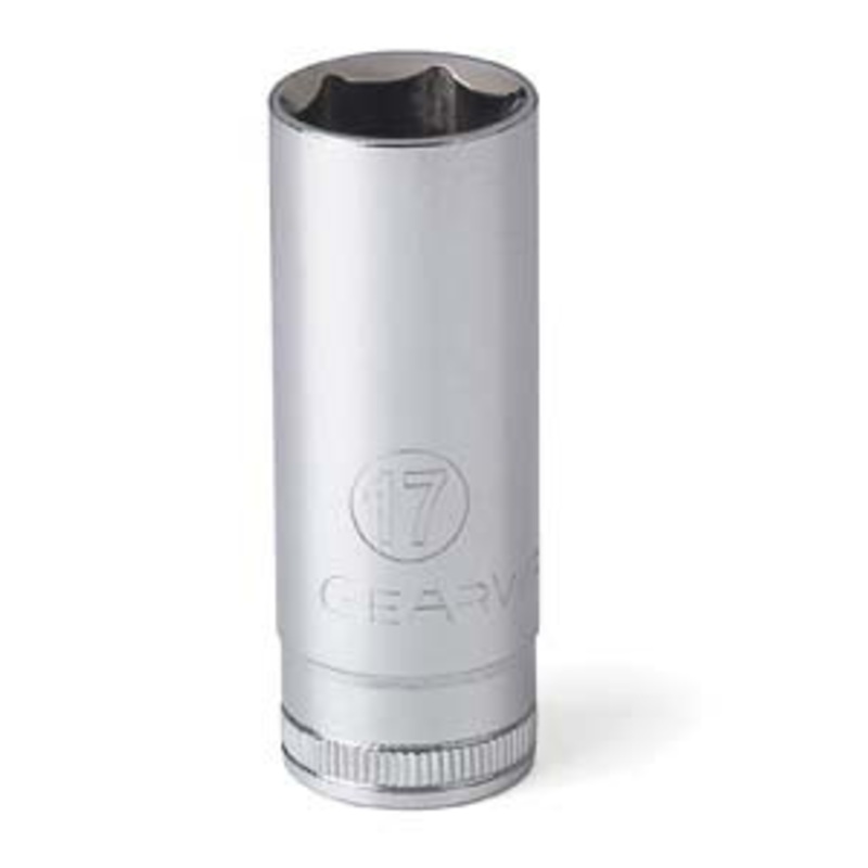 GEARWRENCH 3/8 Drive 17mm 6 Point Deep Metric Socket – KD80399