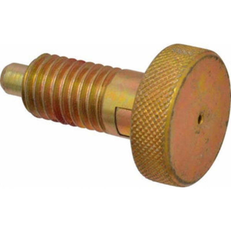Gibraltar 1/2-13, 0.65 Thread Length, 1/4 to 1/4 Max Plunger Diam, 0.5 Lb Init to 4 Lb Final End Force, Locking Knob Handle Plunger Knurled Knob, 0.9 Length Under Head/Shoulder, 1/4 Plunger Projection KLS-4-PT-G – 04455879