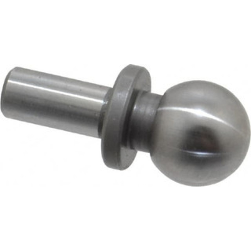 Gibraltar 1/2 Ball Diam, 1/4 Shank Diam, Steel Inspection Tooling Ball Slip-Fit Shank, 15/16 Ball Center to Shank Bottom, 0.4 Ball Center to Shoulder Bottom, with Shoulder 826815-G – 64214307
