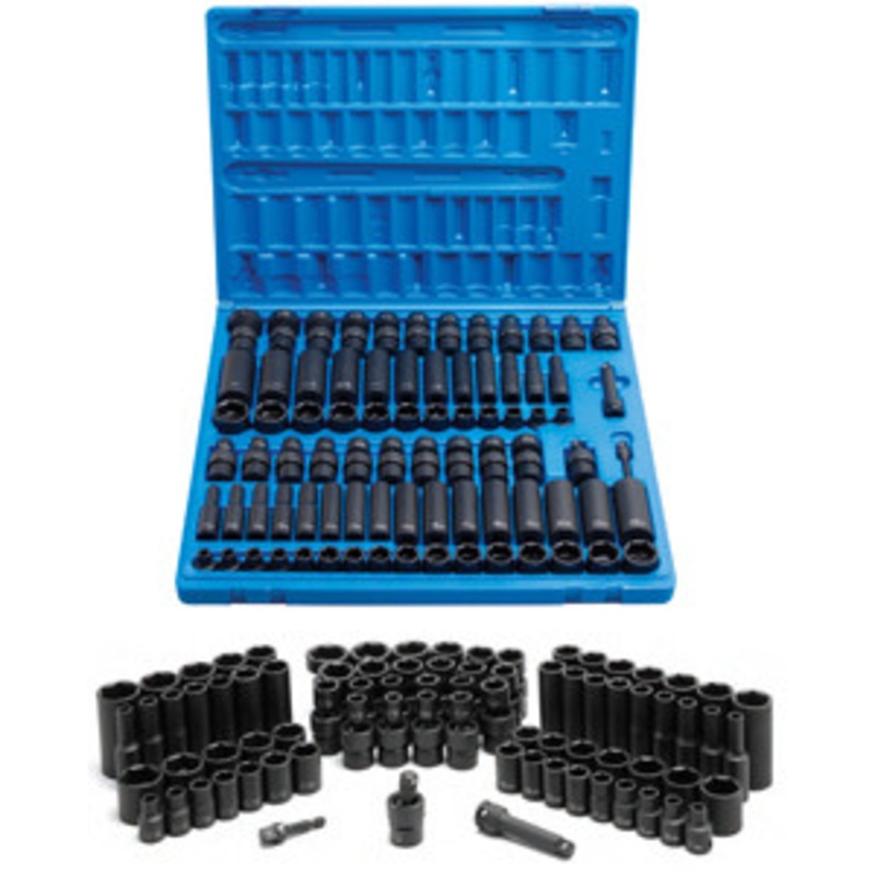 Grey Pneumatic 3/8 Impact SAE & Metric Master Socket Set 1281  – GY1281