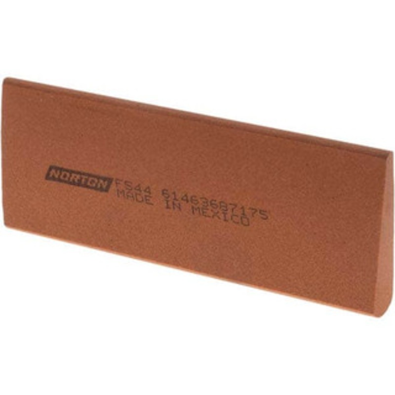 Norton 4-1/2 Long x 1-3/4 Diam x 1/2 Thick, Aluminum Oxide Sharpening Stone Round Edge Slip, Fine Grade 61463687175 – 01919158