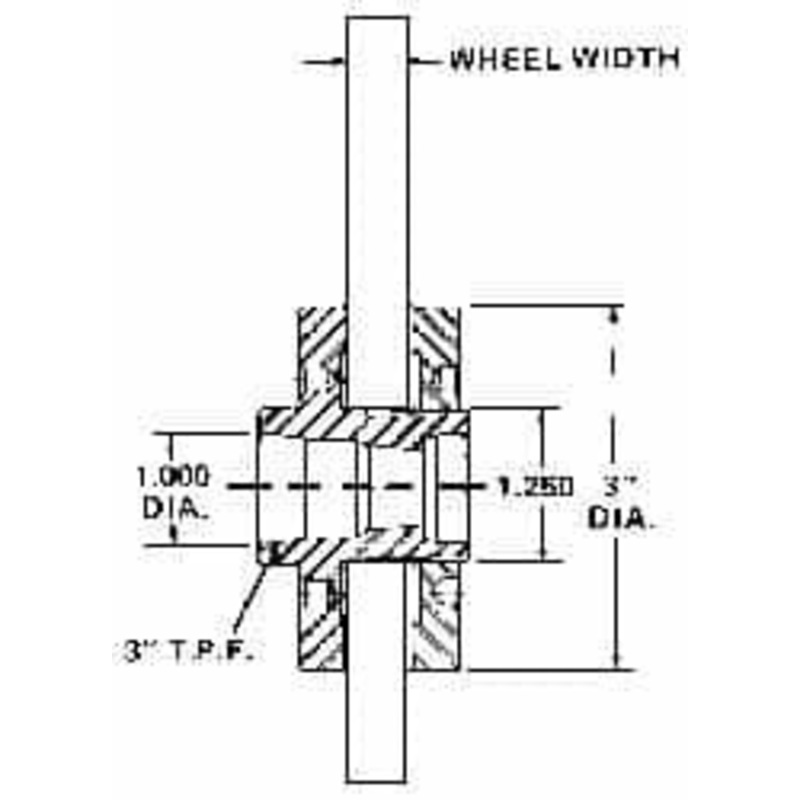 Sopko 3 Diam Grinding Wheel Adapter 3/4 Wheel Width, 1-1/4 – 16 Thread Size, Right Handed, 3 Taper per, 1-1/4 Arbor Hole 130-2 – 05923321