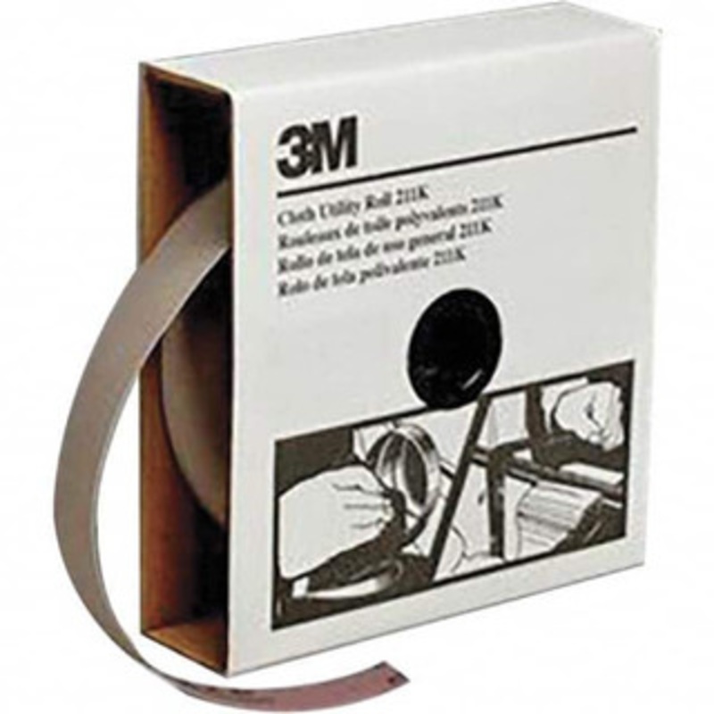 3M 1-1/2 x 50 Yd 150 Grit Aluminum Oxide Shop Roll Very Fine Grade, J Weighted Cloth Backing 7100031693 – 01653799