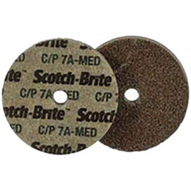 3M 2 Diam, 1/8 Face Width, 1/4 Center Hole, Medium Grade, Aluminum Oxide Deburring Wheel Unitized, Hard Density 7 Grade, 22,100 RPM 7000028427 – 78643863