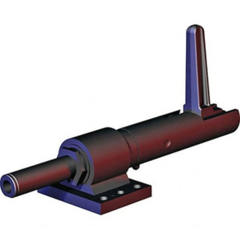 Destaco 4,999.75 Lb Load Capacity, Flanged Base, Carbon Steel, Standard Straight Line Action Clamp 6 Mounting Holes, 0.39 Mounting Hole Diam, 0.98 Plunger Diam, Straight Handle 690-1MBPLS – 44004281