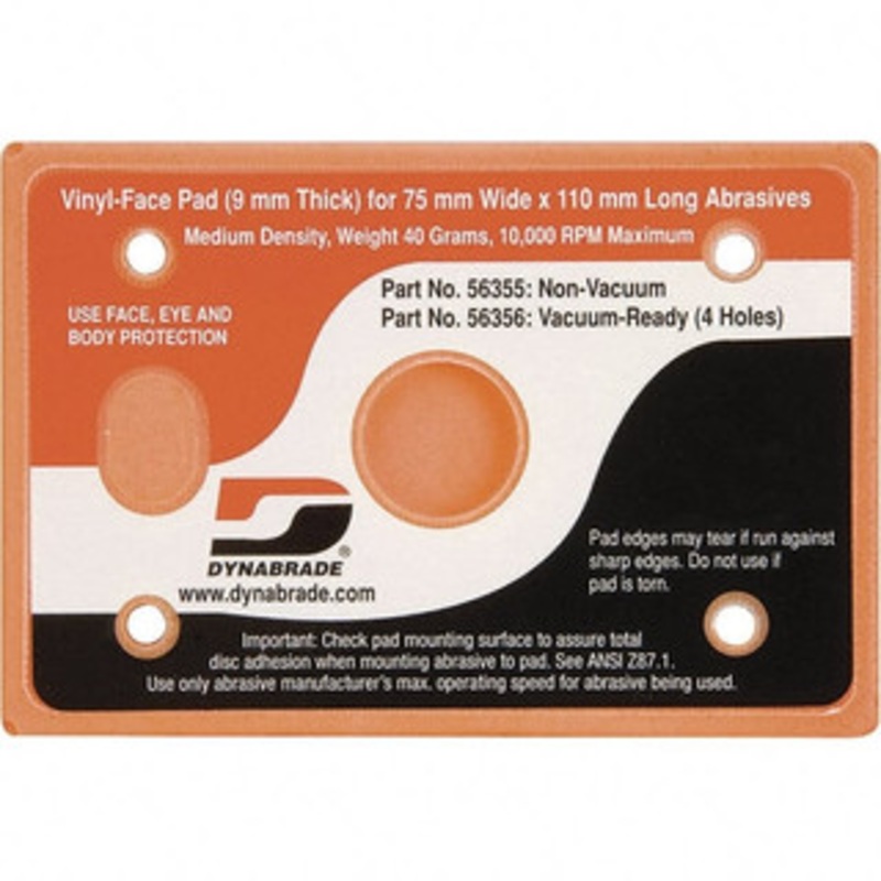Dynabrade 4-1/4 x 3 Rectangular Adhesive/PSA Backing Pad Dynabug II Compatible, Screw Attachment, Nonvacuum Pad, 3/8 Thick, Medium Density 56355 – 52263746