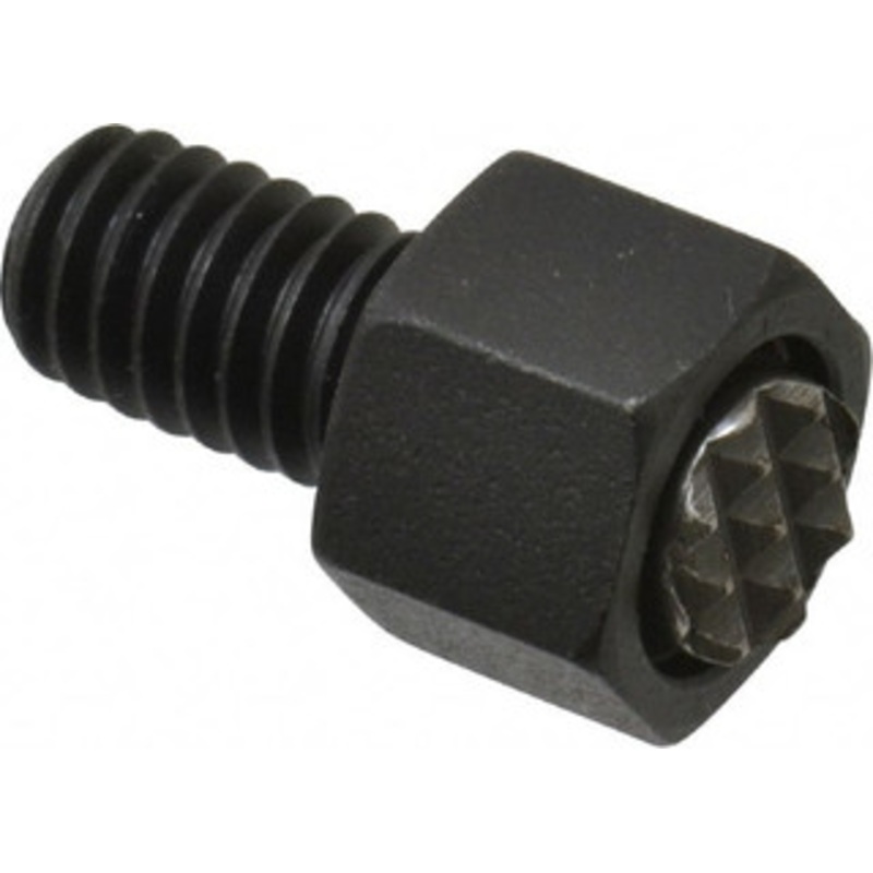Fairlane 5/16-18, 1/2 Thread Length, 5/16 Ball Diam, Serrated Ball Pad Surface, Alloy Steel, Black Oxide, Hex Head, Swivel Action Gripper Assemblies 7/16 Head Height, 1/2 Hex, 5/16 Contact Diam, High Speed Steel Ball BUH-0310-S – 09717125