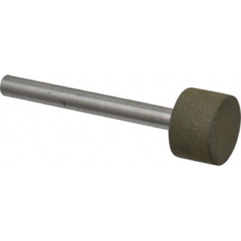 Made in USA 3/4 Head Diam x 1/2 Head Thickness CBN Grinding Pin 1/4 Shank Diam 64140171 – 64140171