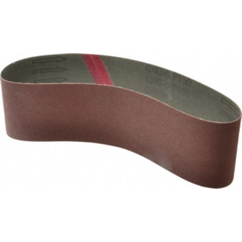 Tru-Maxx 3 Wide x 24 OAL, 150 Grit, Aluminum Oxide Abrasive Belt Aluminum Oxide, Very Fine, Coated, X Weighted Cloth Backing 7227 – 05811153