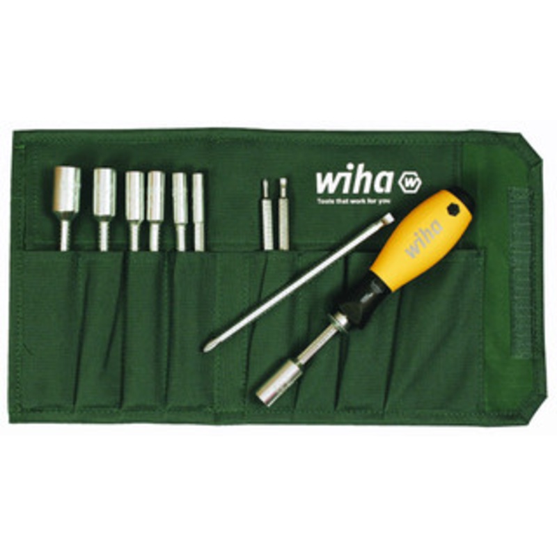 Wiha ESD Safe Slotted/Phillips/Inch Nut Drivers Blade Set – 10895