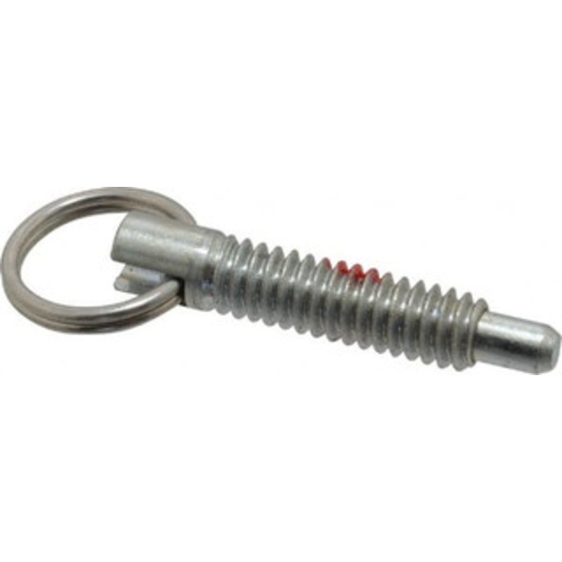Gibraltar 1/4-20, 0.8 Thread Length, 0.155 Plunger Diam, 1/4 Plunger Projection, 1 Lb Init to 2.5 Lb Final End Force, Steel Locking Pull Ring Plunger 0.8 Len Under Head, 1.14 Body Len, 0.62 Ring Diam, 1.14 Plunger Len STPR25-PT-G – 64499858