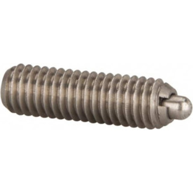 Gibraltar M6 x 1.0, 0.787 Thread Length, 0.098 Plunger Projection, Stainless Steel Threaded Spring Plunger 0.106 Max Plunger Diam, 0.787 Plunger Length, 1.57 Lb Init End Force, 4.5 Lb Final End Force MSSW-4A-G – 75468926