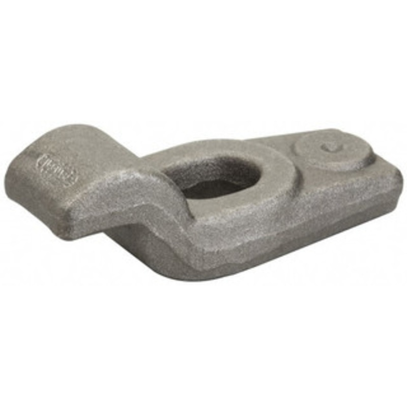 Made in USA 4 OAL x 1-5/8 Overall Width x 1-7/16 Overall Height, Gooseneck Clamp Grade ASTM A521, Class CA Carbon Steel, 3/8 Nose Height x 1-3/16 Nose Width, 15/16 Slot Len x 11/16 Slot Width, 3/4 Neck Len 940 – 08103749