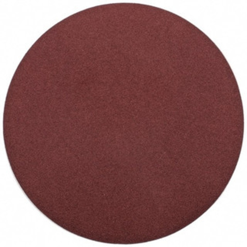 Merit Abrasives 18 Diam, 60 Grit Aluminum Oxide Adhesive PSA Disc Coarse Grade, Black, Cloth Backing, Flexible, Use with Stationary Disc Sanders 08834173137 – 72383839