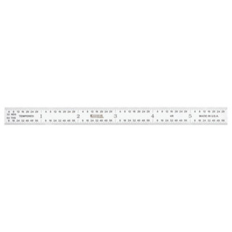SPI Flexible Chrome Steel Rule, 6 4R – 30-153-1