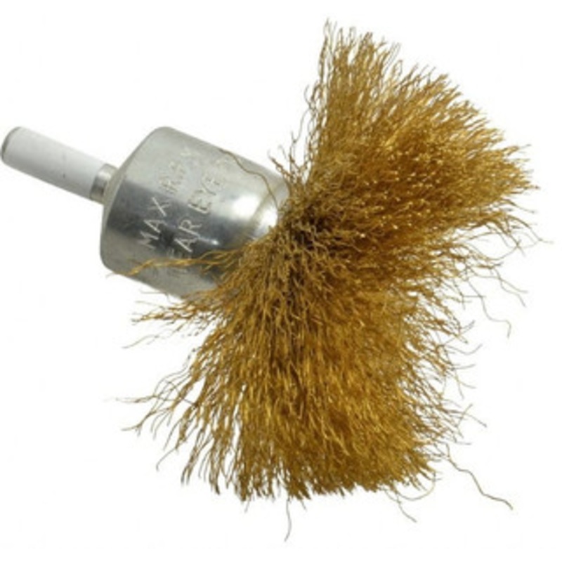 Value Collection 3 Diam Brass Flared End Brush 1-1/4 Trim Length, 1/4 Shank Diam, 15,000 Max RPM 0407506320 – 74038464