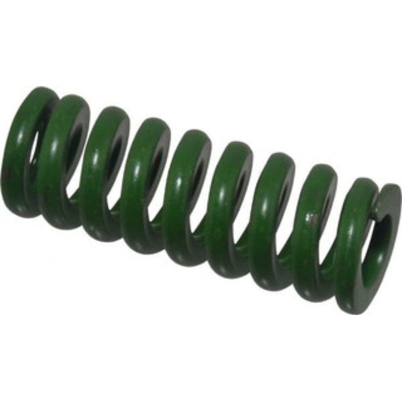 Associated Spring Raymond 3/4 Hole Diam, 3/8 Rod Diam, 2 Free Length, Green Die Spring 340 Lb Max Deflection, 0.5 Max Deflection, Extra Heavy Duty, Chromium Alloy Steel 106-408 – 07663552