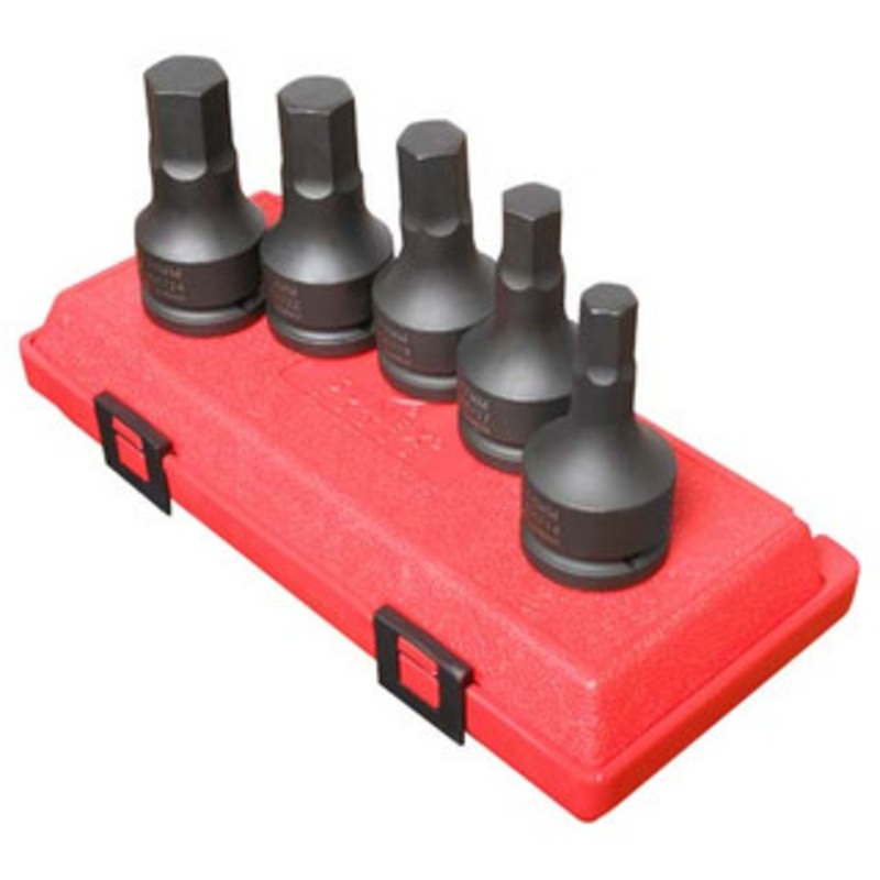 Sunex 3/4 Drive 5 Piece Metric Hex Impact Set – SU4507