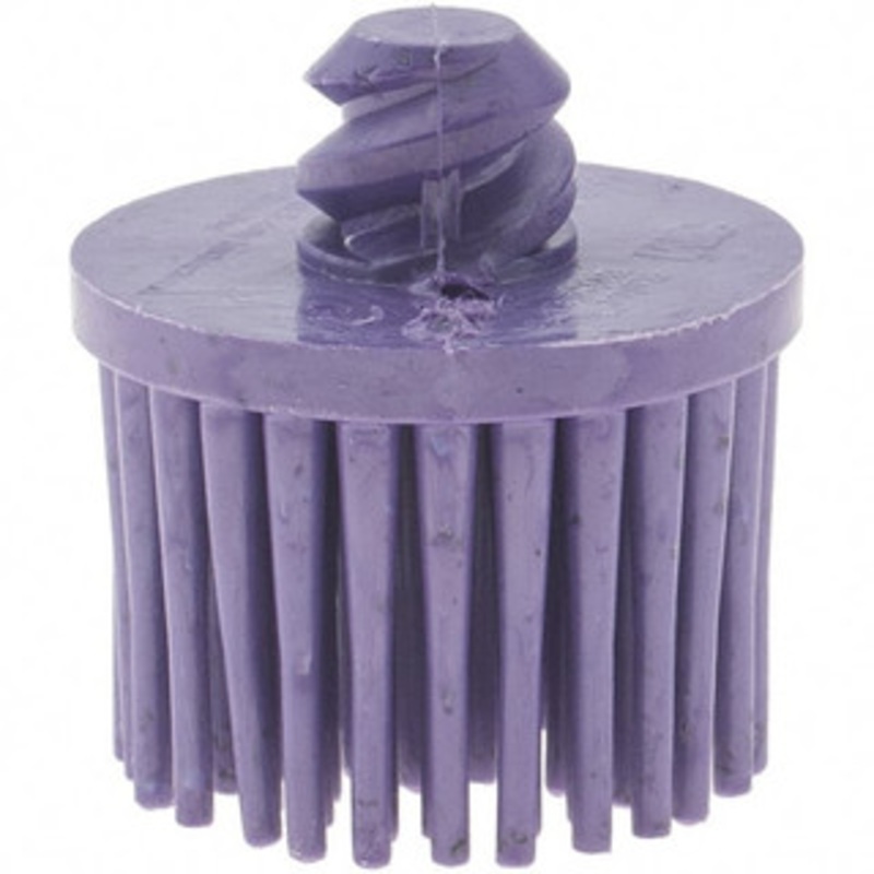 3M 1 36 Grit Ceramic Straight Disc Brush Very Coarse Grade, Type R Quick Change Connector, 3/4 Trim Length, 0.37 Arbor Hole BD-3M07540 – 43570910